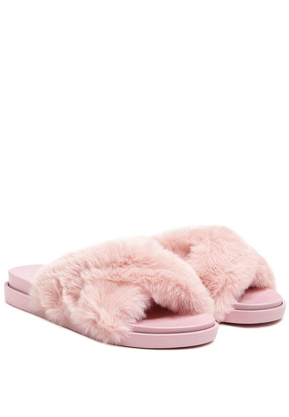 Homebody Faux Fur Slides