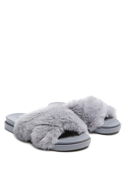Homebody Faux Fur Slides
