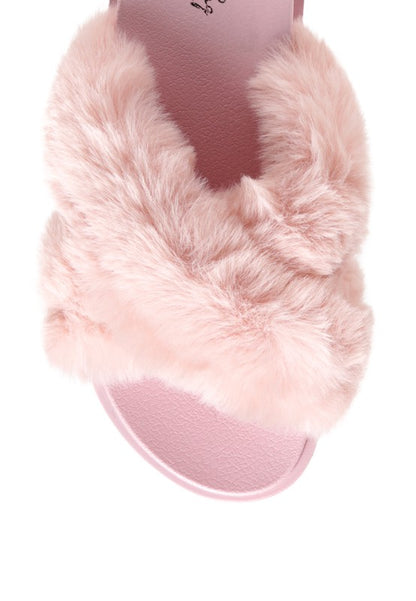 Homebody Faux Fur Slides