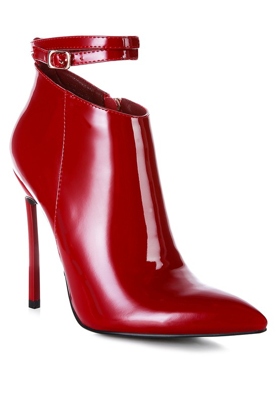 Pin Up  Pointed Toe High Heel Ankle Boots