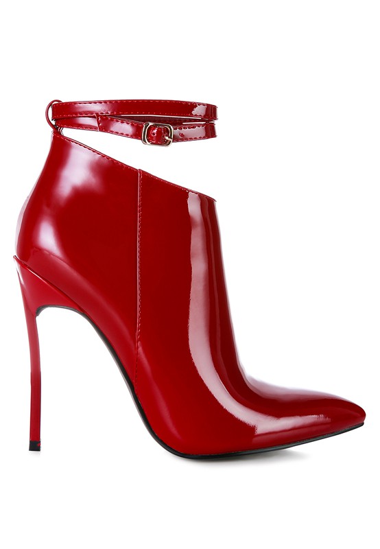 Pin Up  Pointed Toe High Heel Ankle Boots