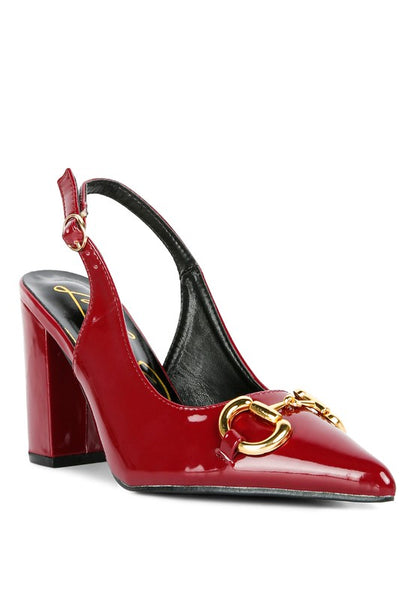 All Nighter Slingback High Heel Patent Pumps