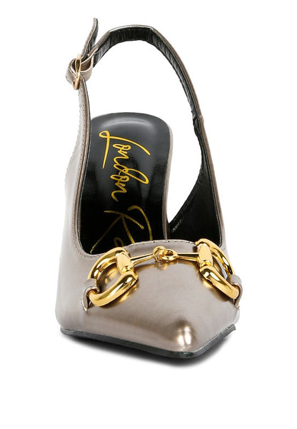 All Nighter Slingback High Heel Patent Pumps