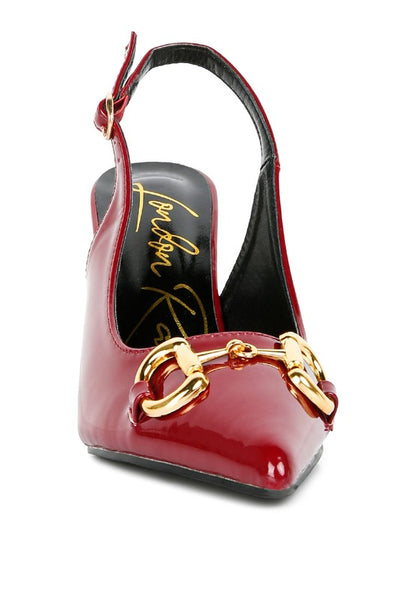 All Nighter Slingback High Heel Patent Pumps
