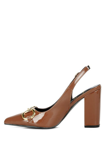 All Nighter Slingback High Heel Patent Pumps