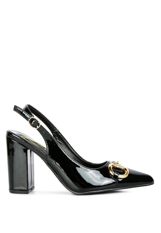 All Nighter Slingback High Heel Patent Pumps