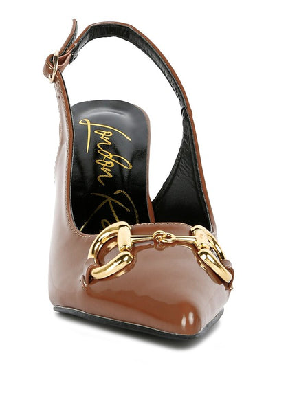 All Nighter Slingback High Heel Patent Pumps