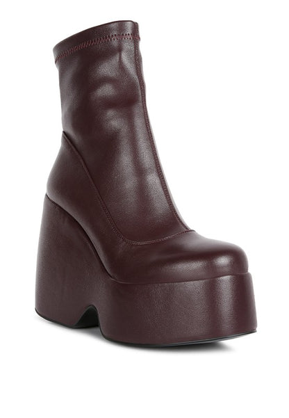 Cherry Doll High Platform Ankle Boots