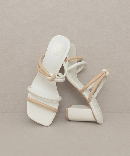 Oasis Society Sawyer - Multi Strap Knot Detail High Heel Mules