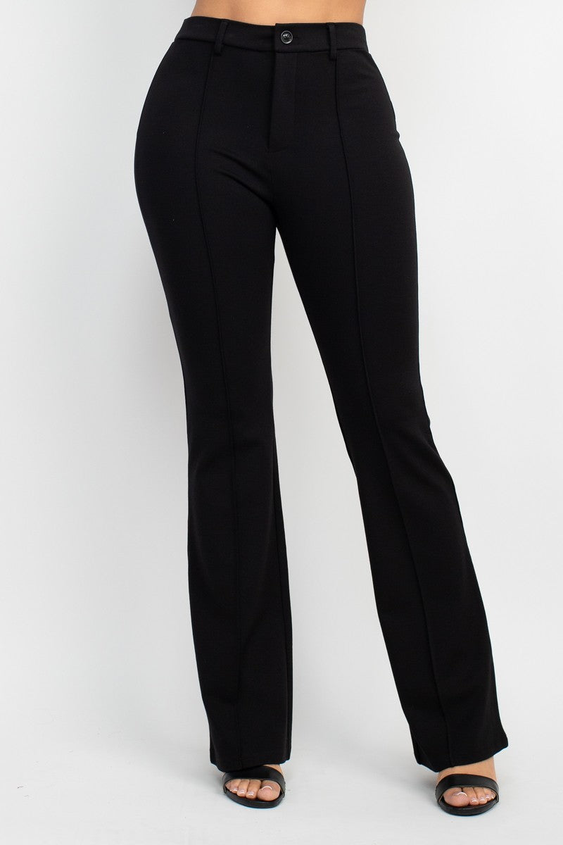 Corina Luxe High Rise Stretch Wide Leg Pants