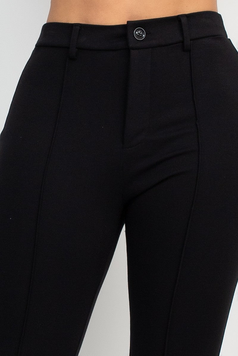 Corina Luxe High Rise Stretch Wide Leg Pants