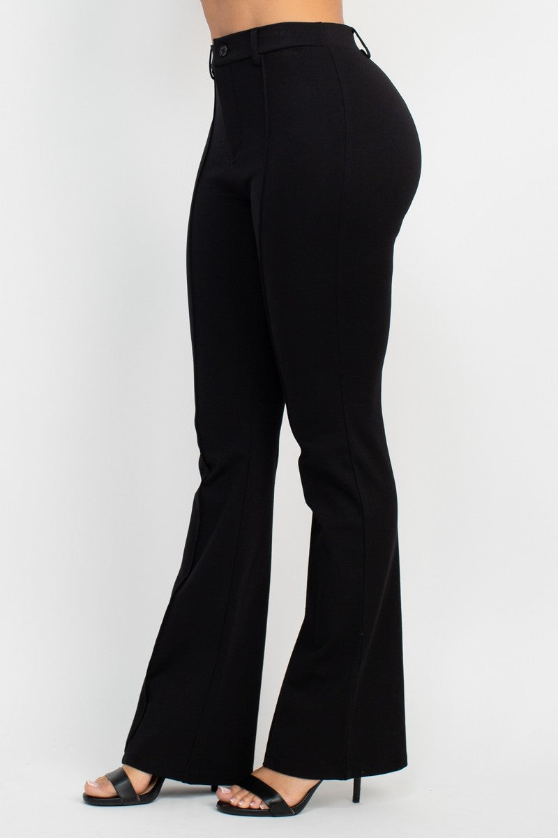 Corina Luxe High Rise Stretch Wide Leg Pants