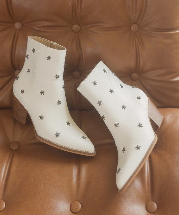 OASIS SOCIETY TexMex Star - Studded Western Ankle Boots