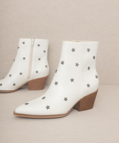 OASIS SOCIETY TexMex Star - Studded Western Ankle Boots
