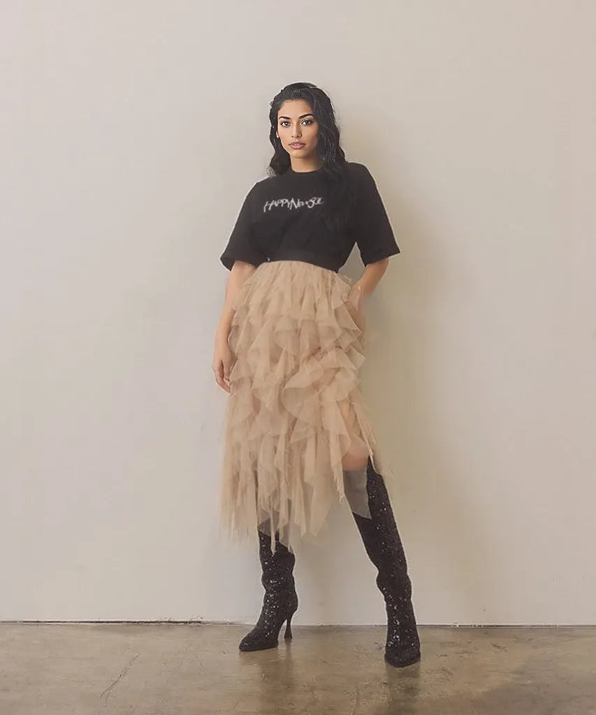 Josephine In Paris Sequin Knee High Boots