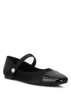 Alibi Patent Cap Toe Mary Jane Flat Ballerina Flats