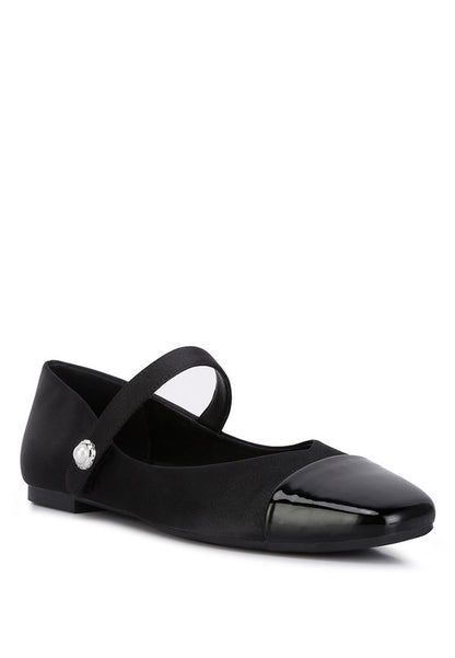 Alibi Patent Cap Toe Mary Jane Flat Ballerina Flats