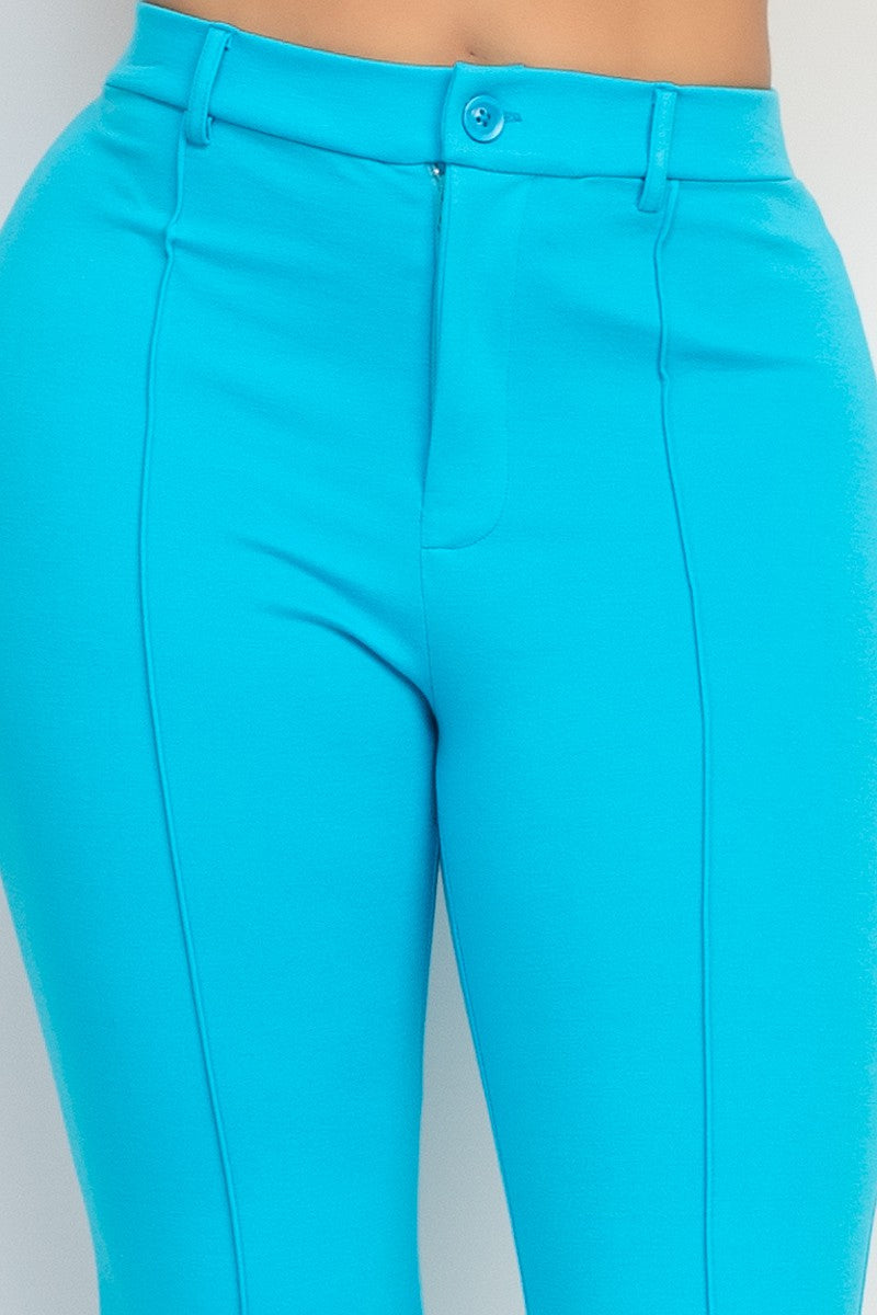 Corina Luxe High Rise Stretch Wide Leg Pants