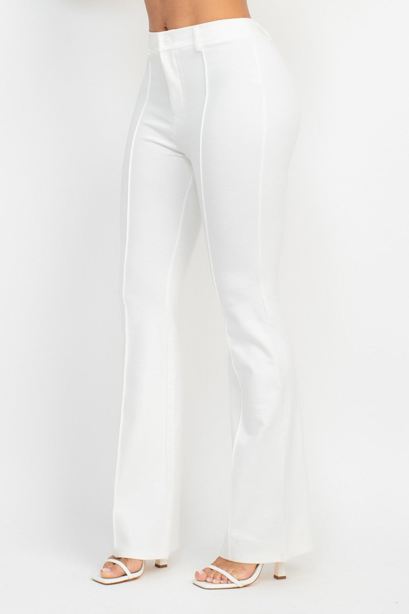 Corina Luxe High Rise Stretch Wide Leg Pants