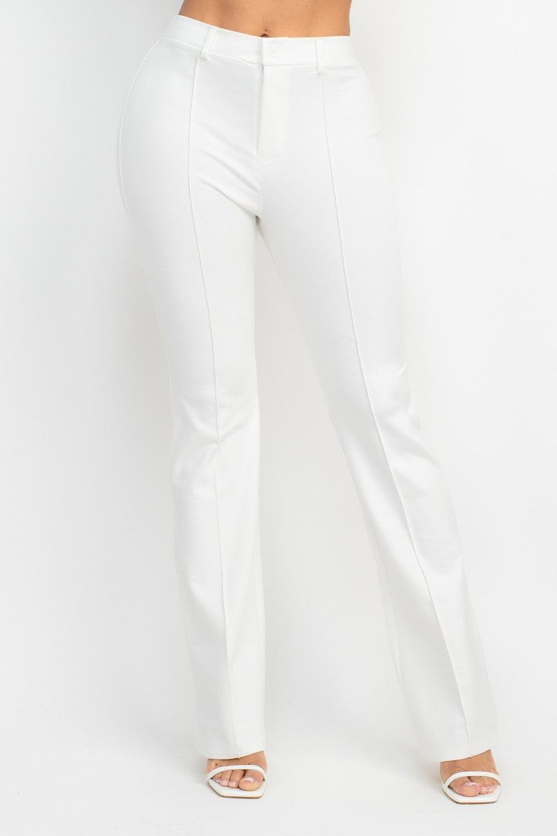 Corina Luxe High Rise Stretch Wide Leg Pants