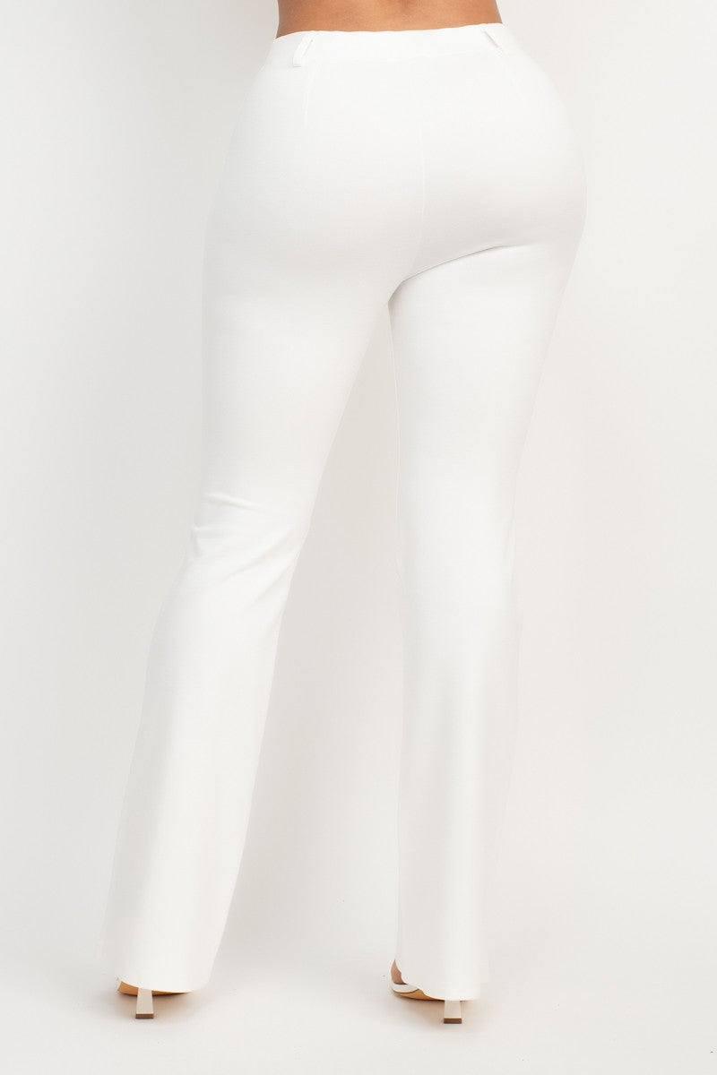 Corina Luxe High Rise Stretch Wide Leg Pants