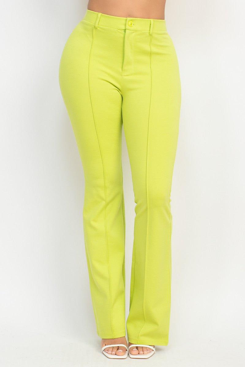 Corina Luxe High Rise Stretch Wide Leg Pants