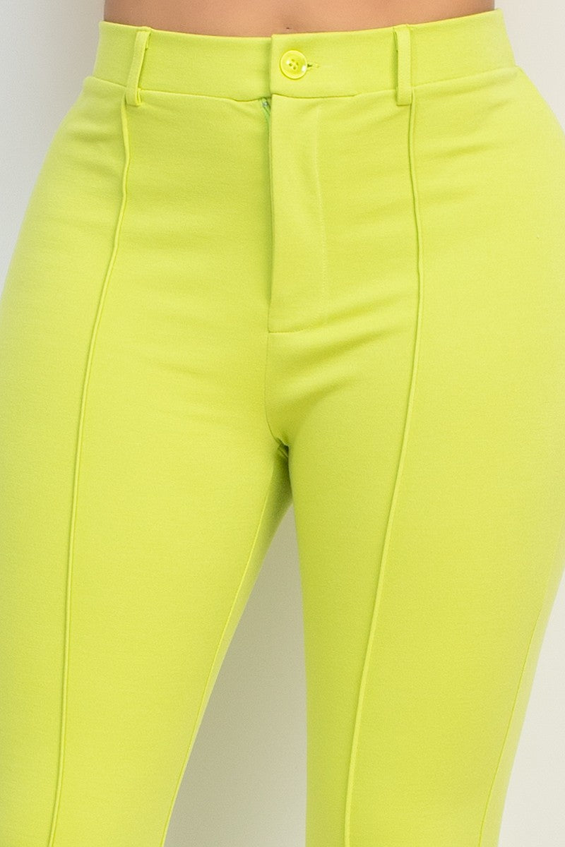 Corina Luxe High Rise Stretch Wide Leg Pants
