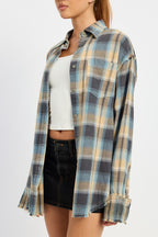 Melrose Acid Wash Vintage 90's Flannel Shirt