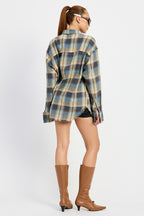 Melrose Acid Wash Vintage 90's Flannel Shirt