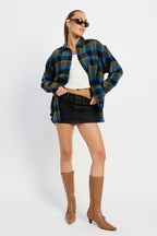 Melrose Acid Wash Vintage 90's Flannel Shirt