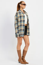 Melrose Acid Wash Vintage 90's Flannel Shirt
