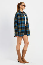 Melrose Acid Wash Vintage 90's Flannel Shirt