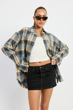 Melrose Acid Wash Vintage 90's Flannel Shirt