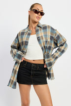 Melrose Acid Wash Vintage 90's Flannel Shirt