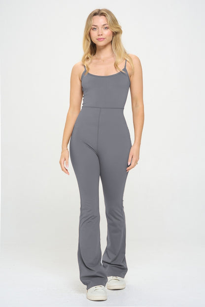 Move It Two Piece Flare Jumpsuit &amp; Jacket Activewear Set