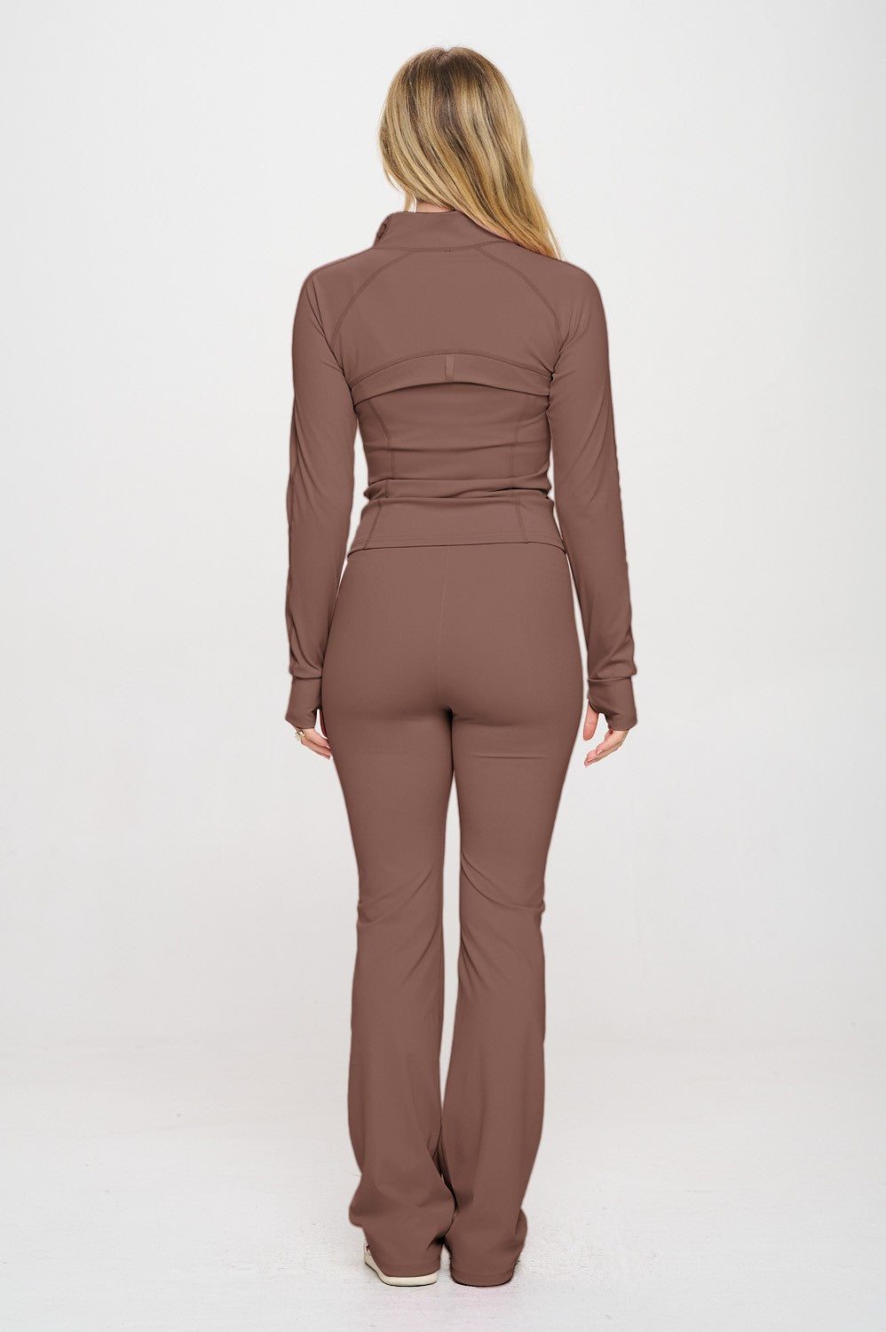 Move It Two Piece Flare Jumpsuit &amp; Jacket Activewear Set