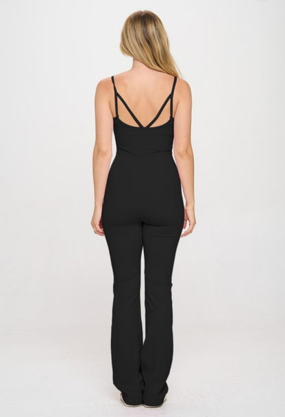 Move It Two Piece Flare Jumpsuit &amp; Jacket Activewear Set