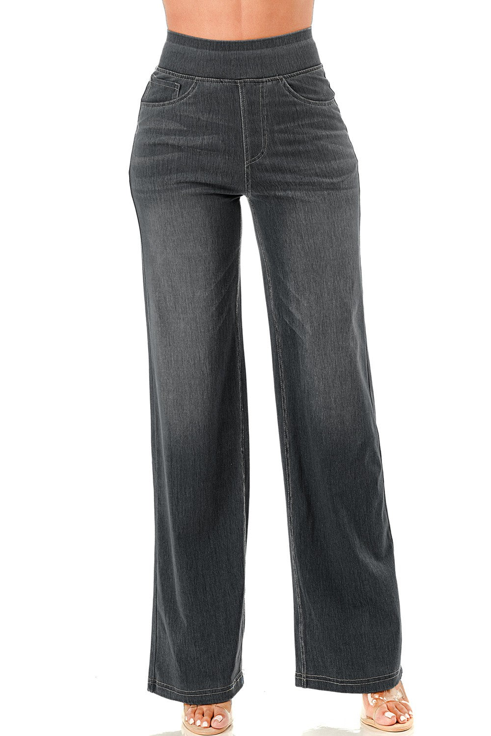 Amara Ultra-Soft High Rise Wide Leg Baggy Jeans