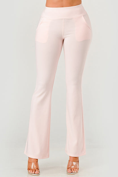 Thalia High Rise Waist Sculpting Flare Leg Pants