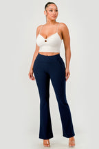 Thalia High Rise Waist Sculpting Flare Leg Pants