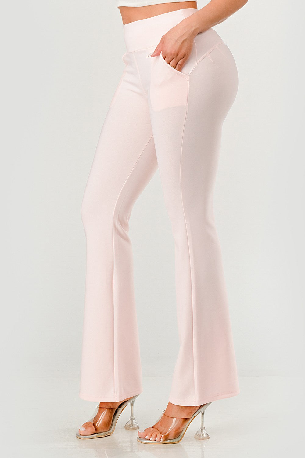 Thalia High Rise Waist Sculpting Flare Leg Pants