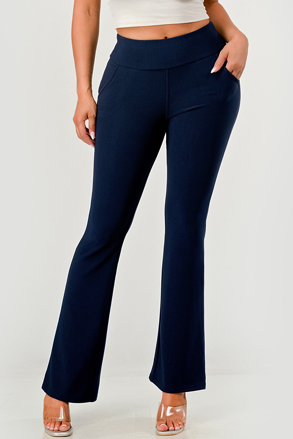 Thalia High Rise Waist Sculpting Flare Leg Pants
