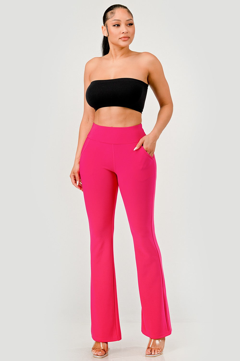 Thalia High Rise Waist Sculpting Flare Leg Pants