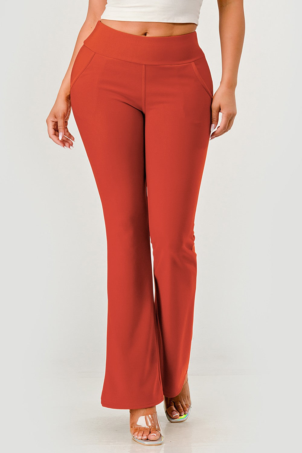 Thalia High Rise Waist Sculpting Flare Leg Pants