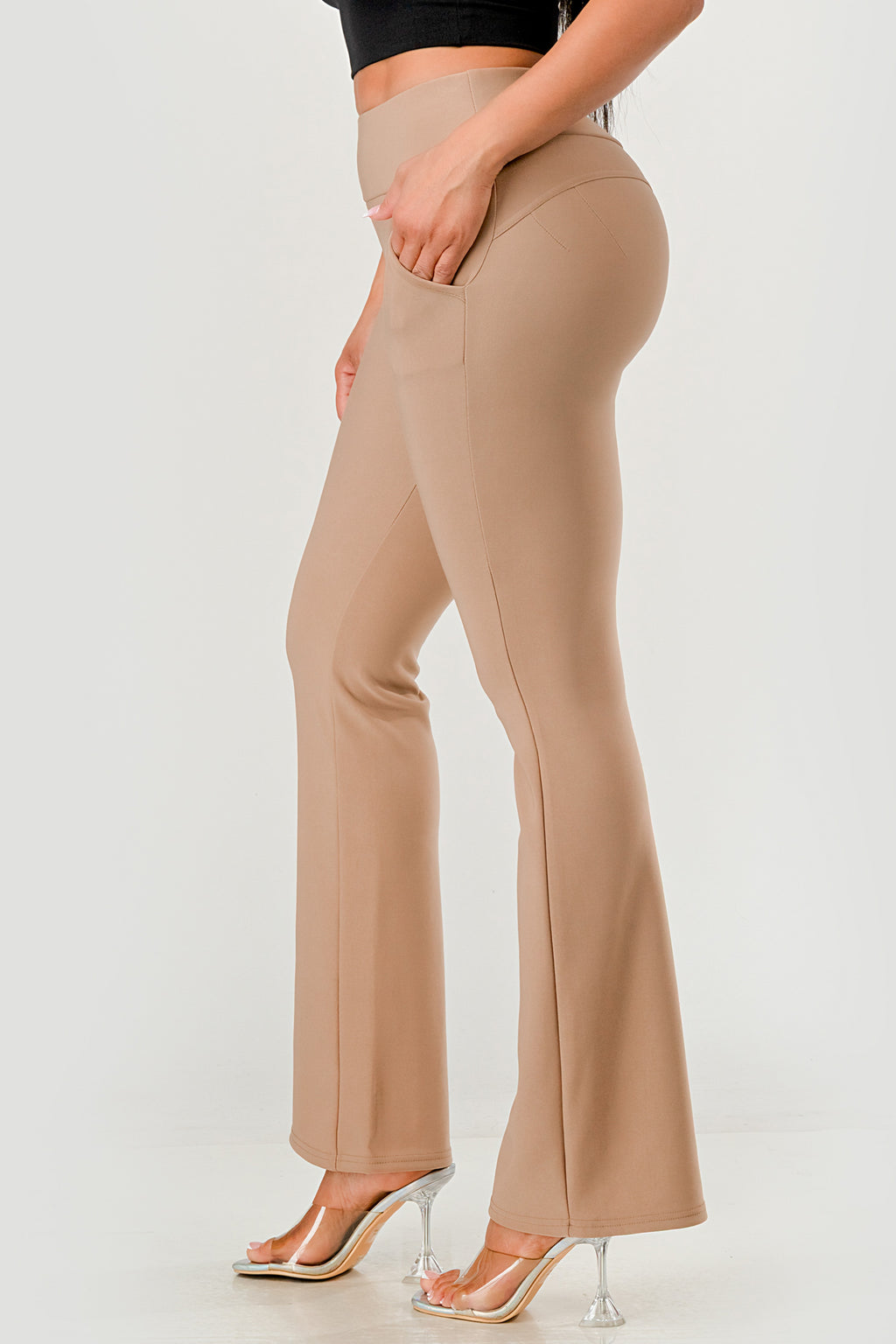 Thalia High Rise Waist Sculpting Flare Leg Pants