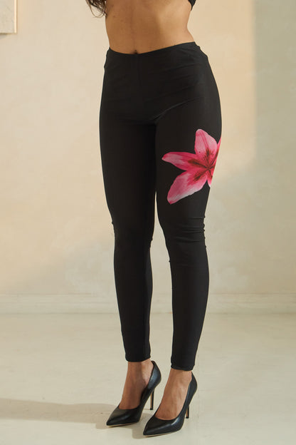 Taliya Cami Strap Floral Print Mesh Two Piece Pant Set