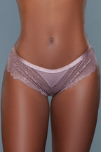 3 - Pack Soft Satin Cheeky Lace Panties - ShopRbls