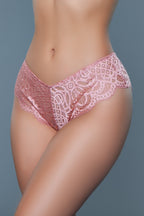3 - Pack Sultry Scalloped Lace Cheeky Brief Panties - ShopRbls