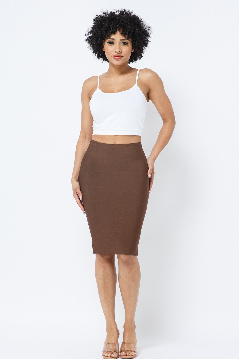 Bettina Seamless High Waist Bandage Midi Skirt