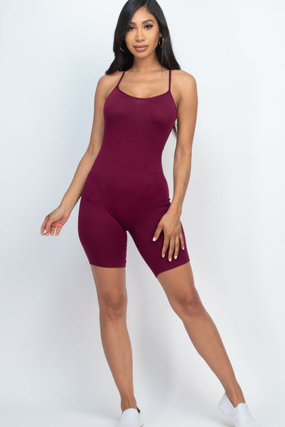 Not So Basic Crossback Bodycon Romper
